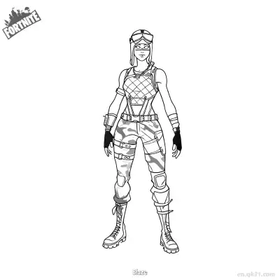 Free printable Blaze 02 Coloring Page - Free PDF Printable Fortnite Coloring Sheets coloring page